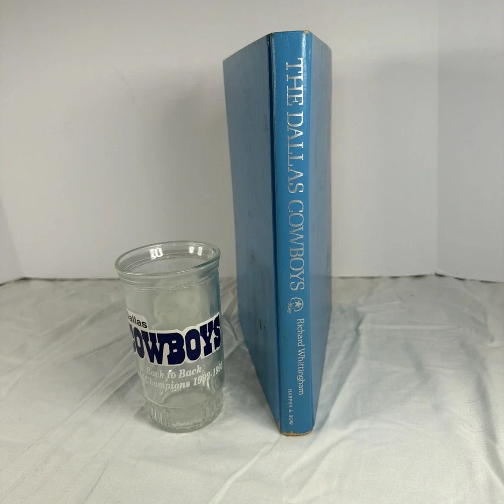 Dallas Cowboys Illustrated History Book Whittingham + Champions Glass